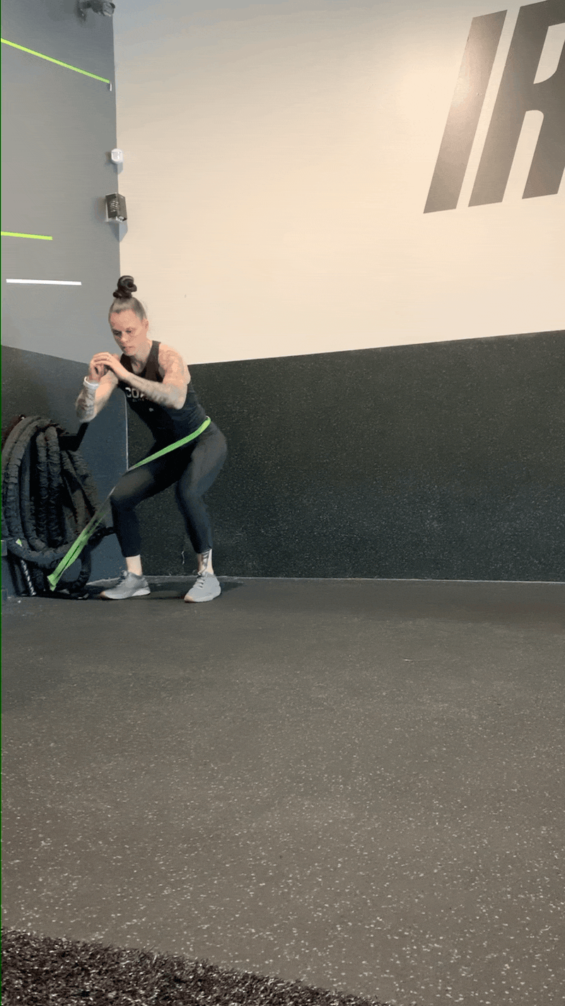 Banded Waist Lateral Walk
