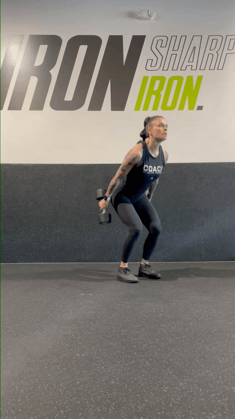 Dumbbell Clean to Reverse Lunge