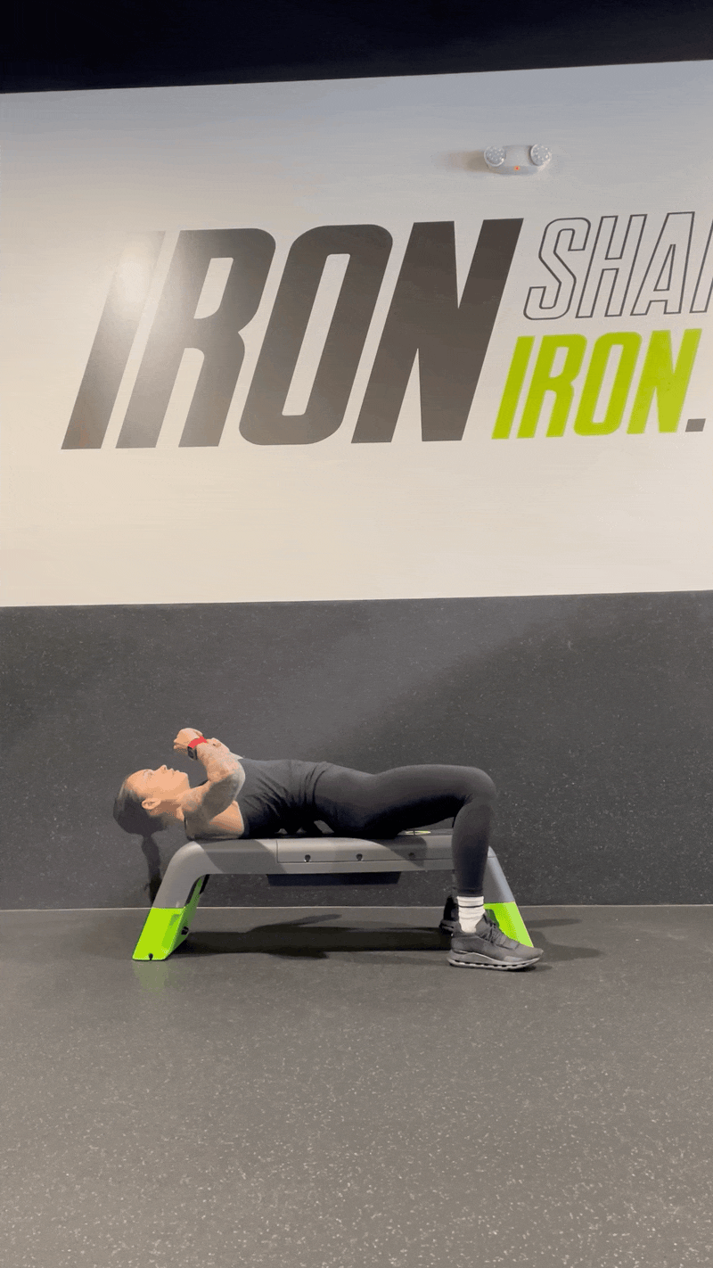 Bench Sit Up To Squat Jump
