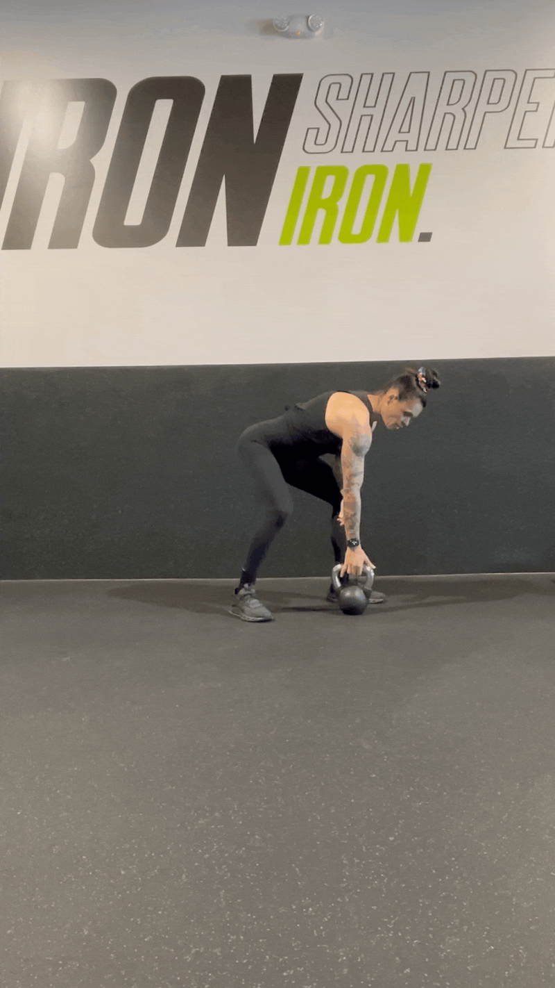 Kettlebell Single Arm Low to High Row