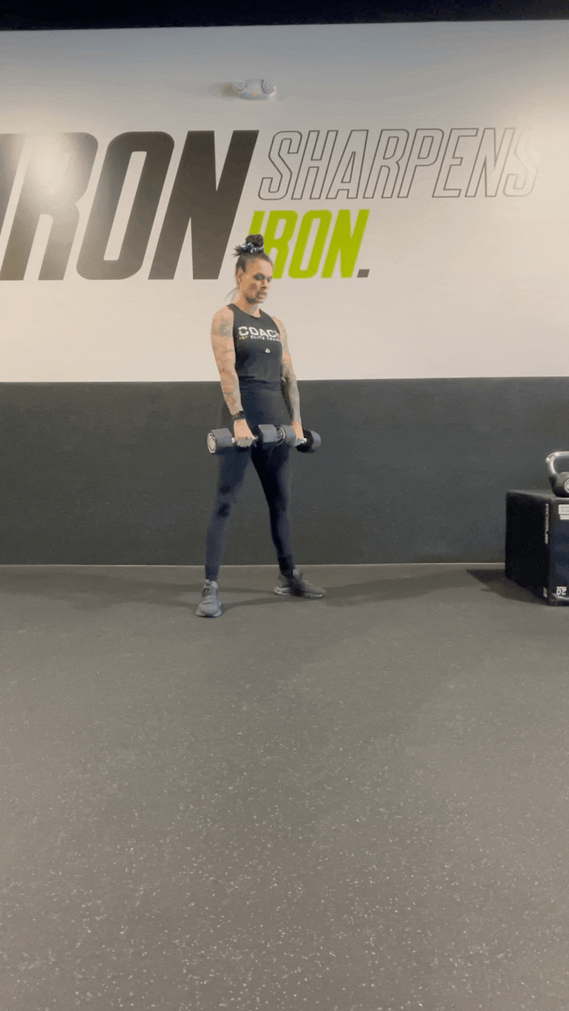 Dumbbell Sumo Squat to Upright Row