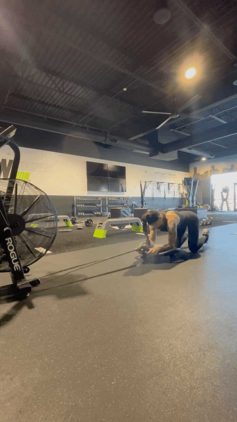 Ab Dolly Kneeling Rollout Anchored