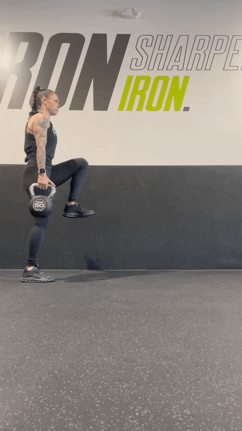Kettlebell Traveling Suitcase March