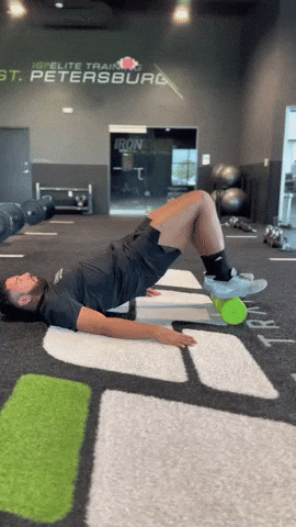 Foam Roller Glute Bridge March
