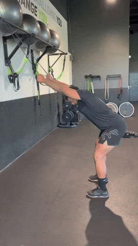 Resistance Band Straight Arm Lat Pulldown