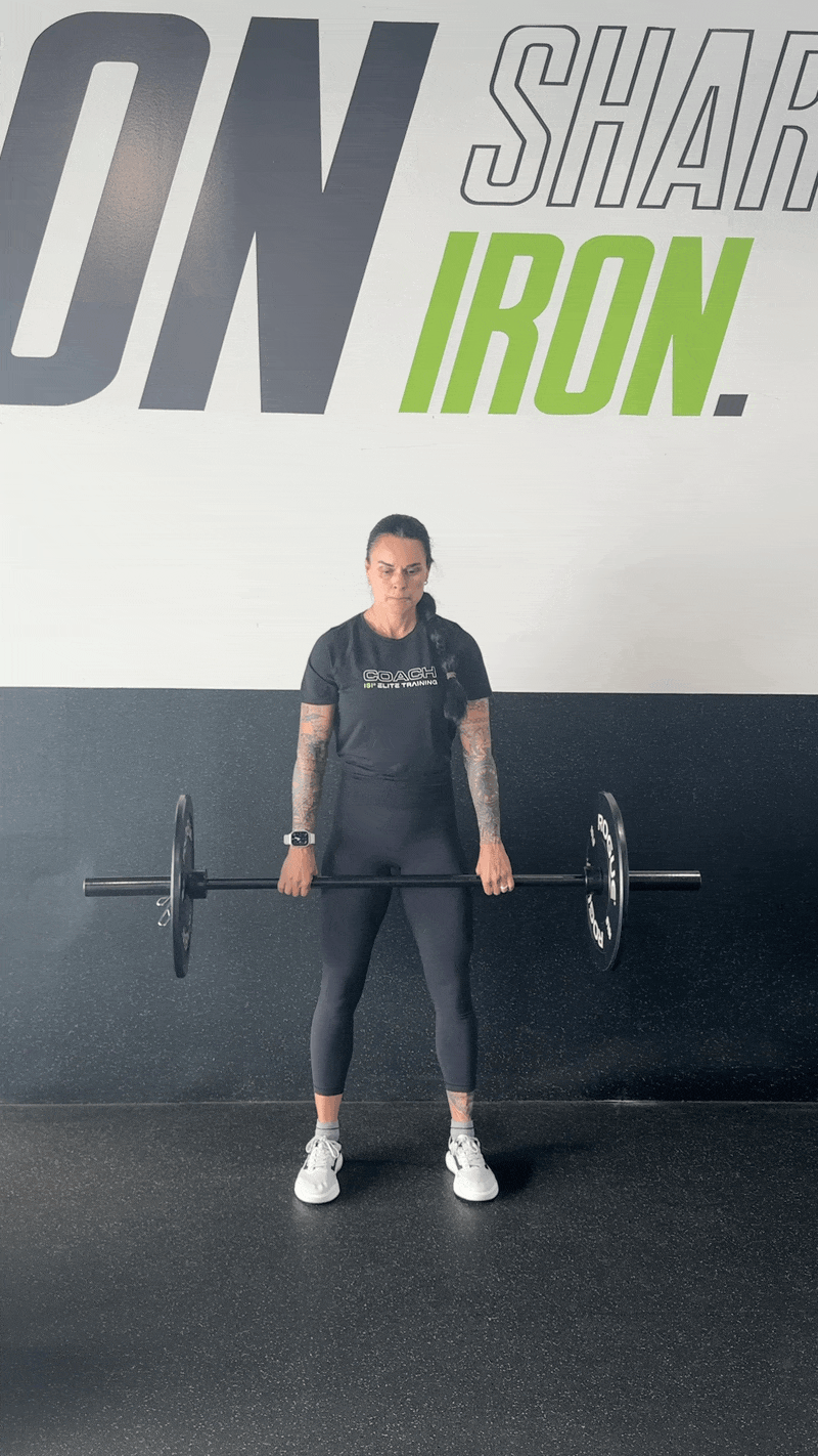 BARBELL CLEAN TO FORWARD LUNGE