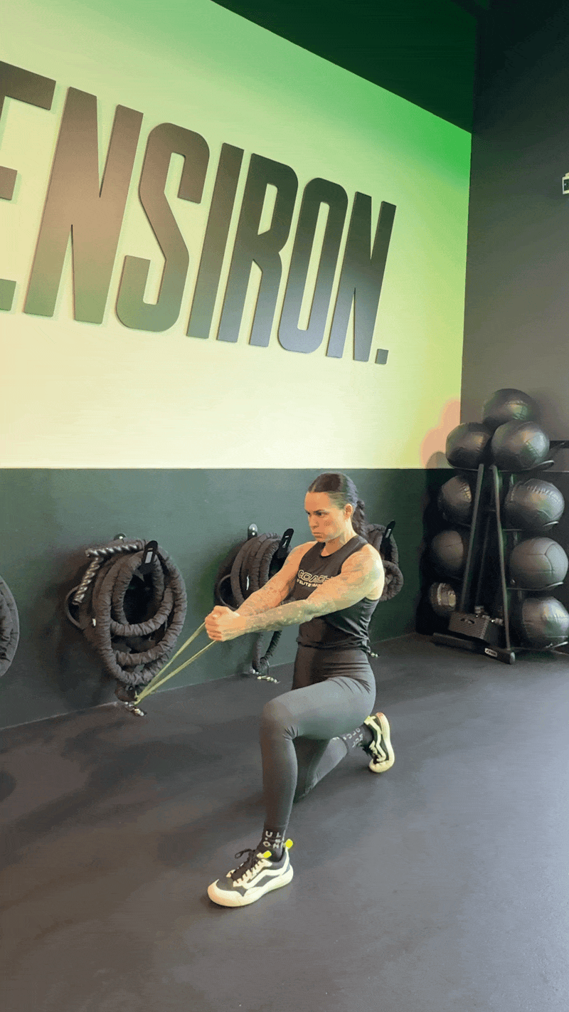 Resistance Band Half Kneeling WoodChop