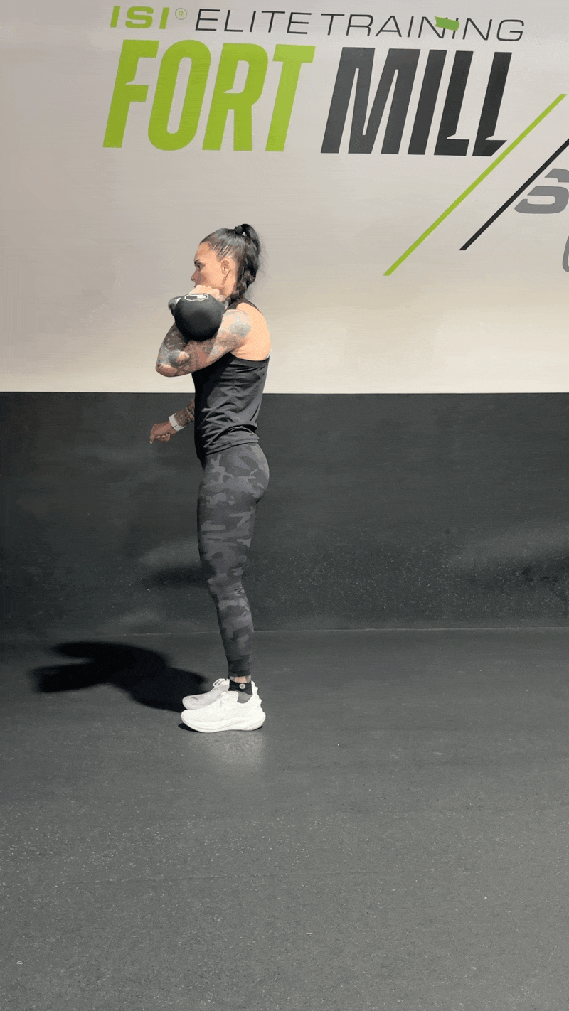 Offset Reverse Lunge to Overhead Press