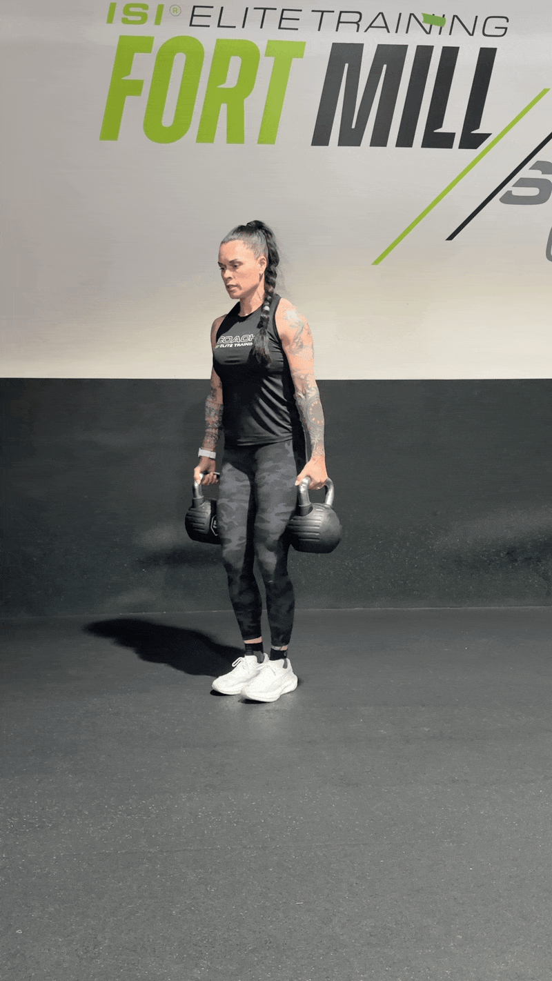 Farmer Carry March in Place