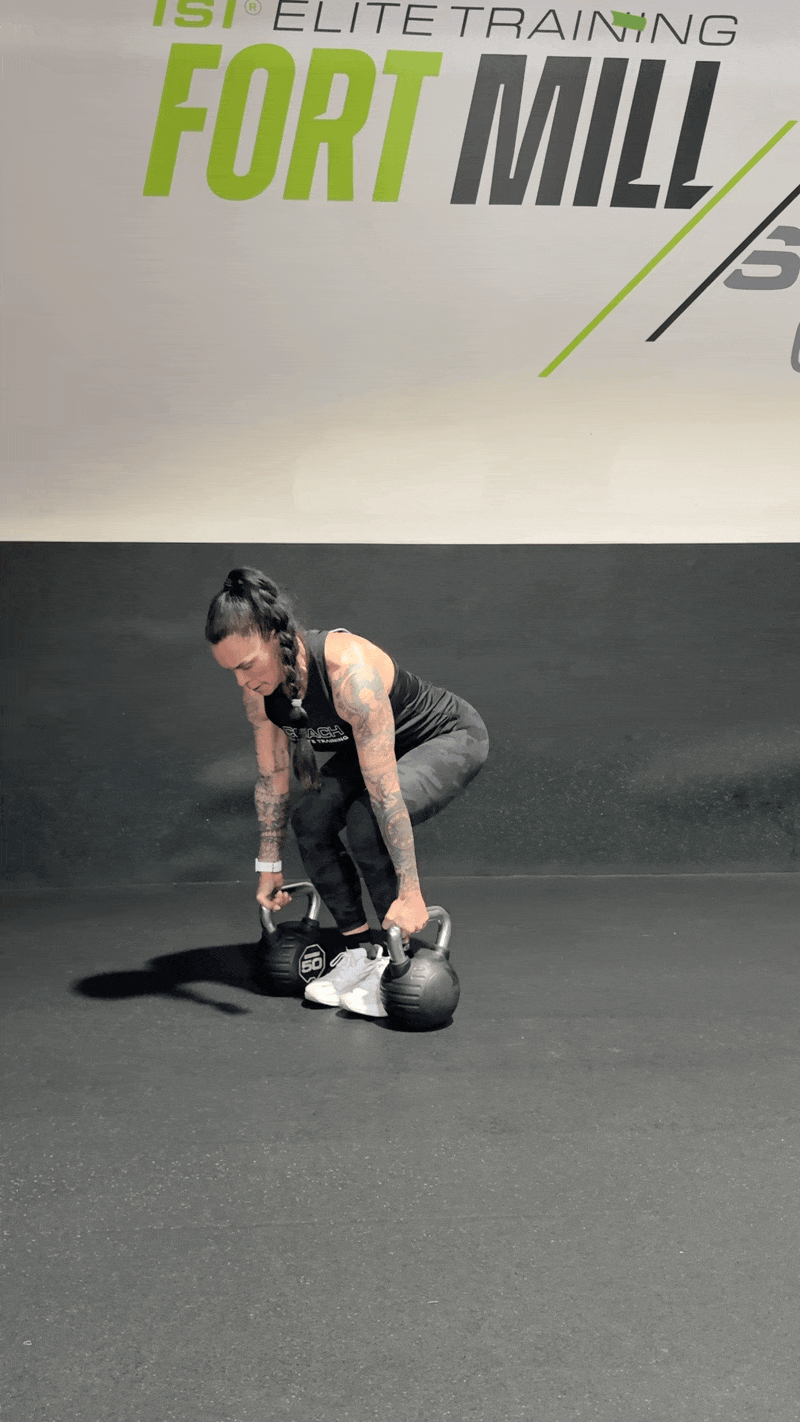 Kettlebell Deadlift to March