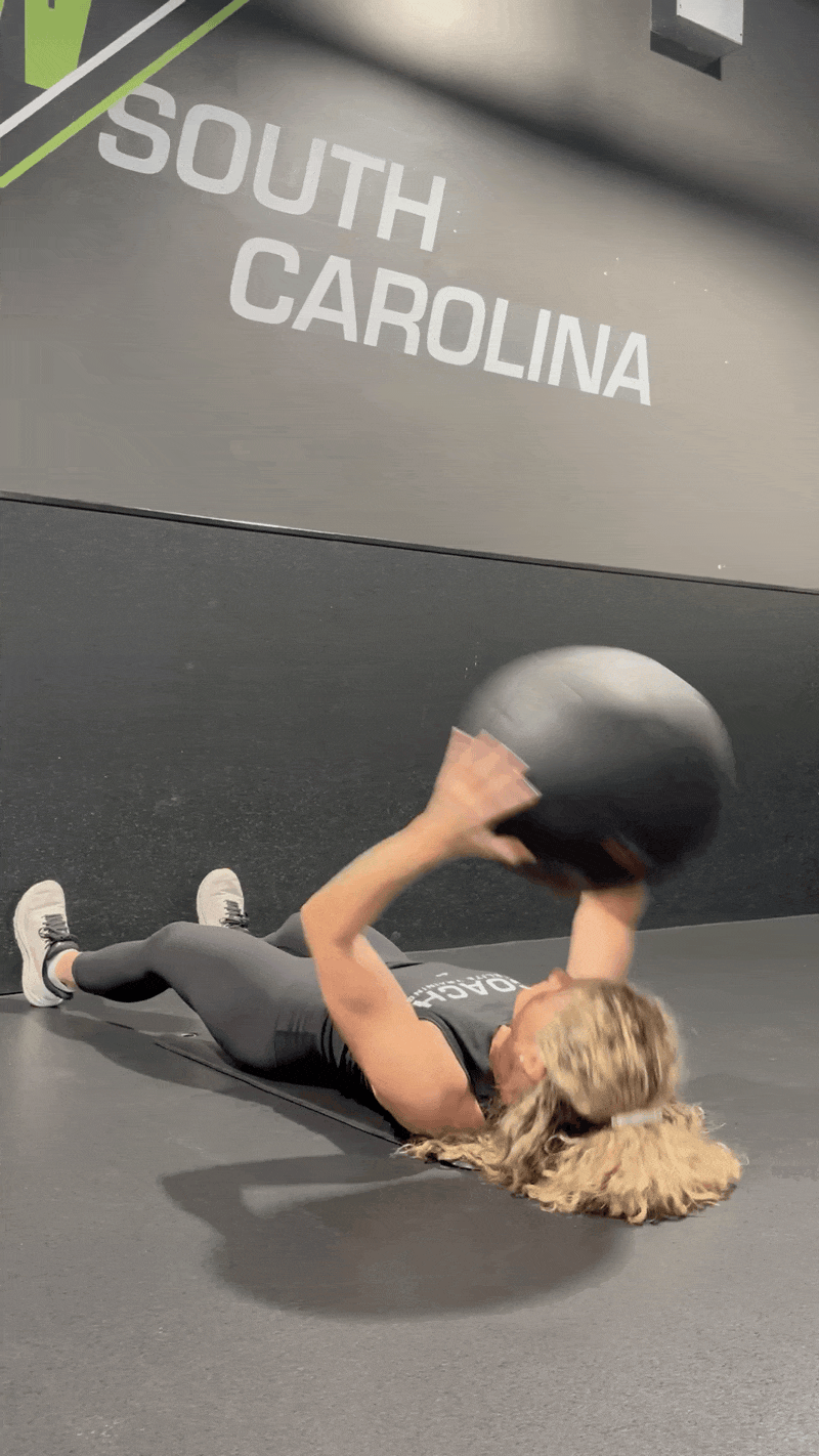 Med Ball Sit Up to Toss