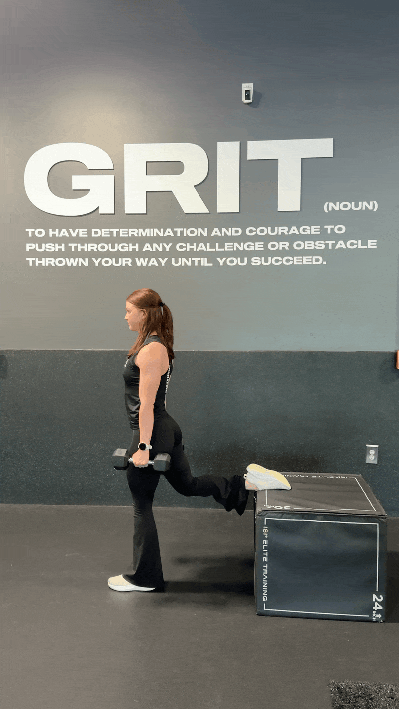 Bulgarian Split Squat Bicep Curl