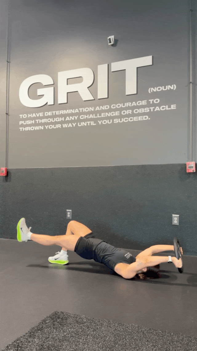 SINGLE LEG BRIDGE CRUNCH