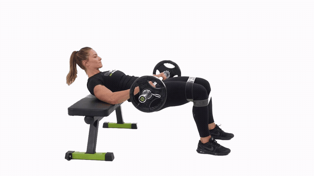 1 1/2 BB Bench Hip Thrust
