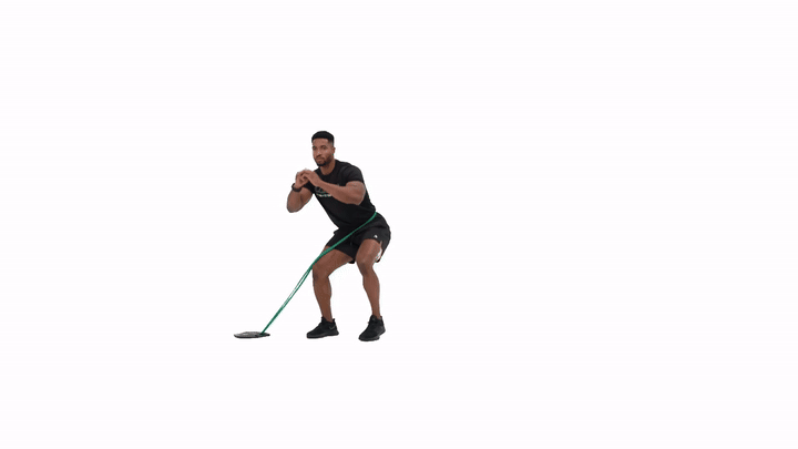 Banded Waist Lateral Walk