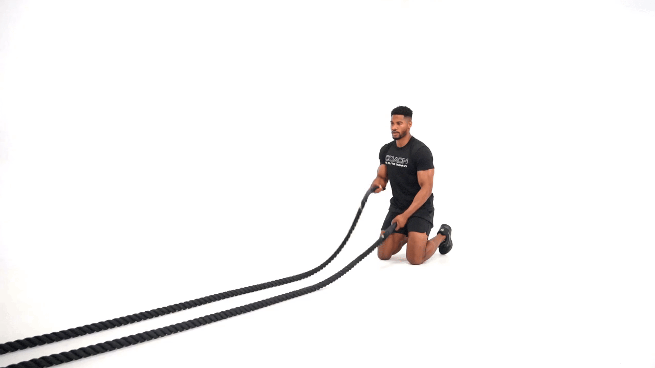 Battle Rope Kneeling Wave