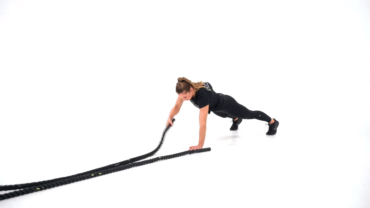 Battle Rope Plank Slam