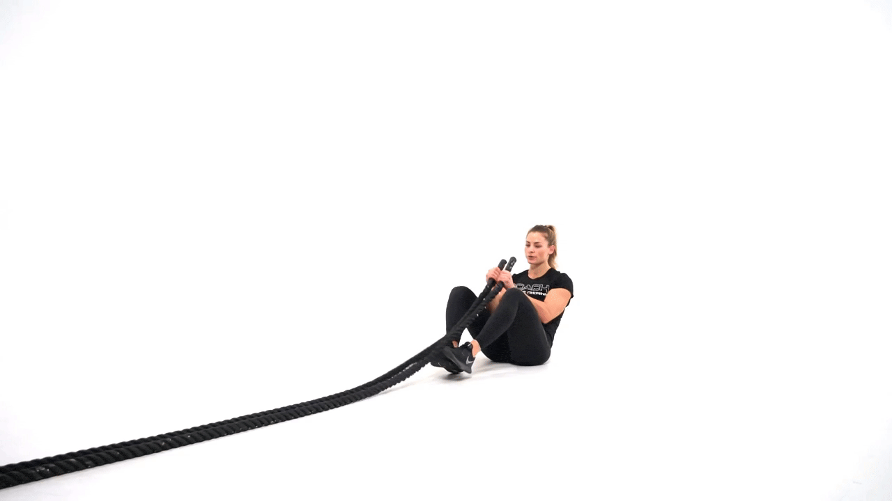 Battle Rope Seated Twist