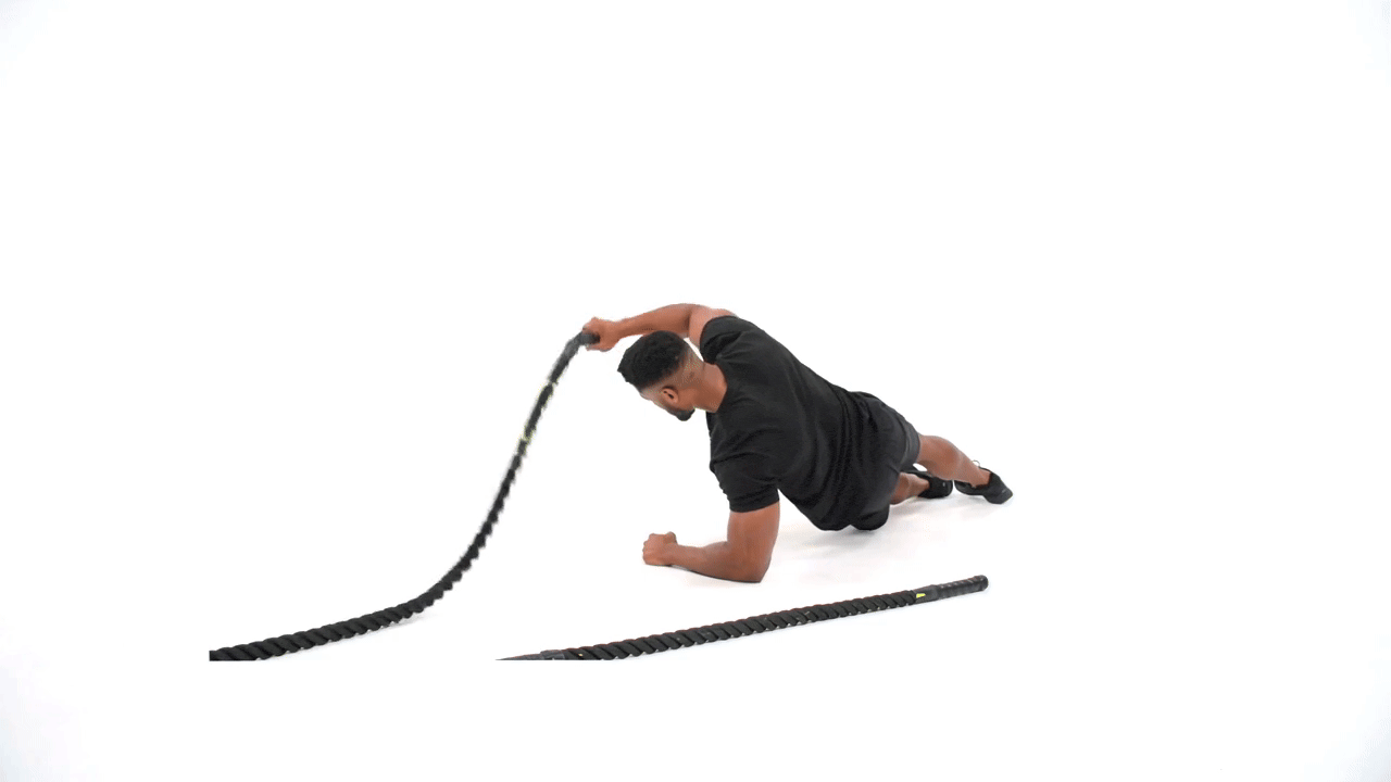 Battle Rope Side Plank Slam