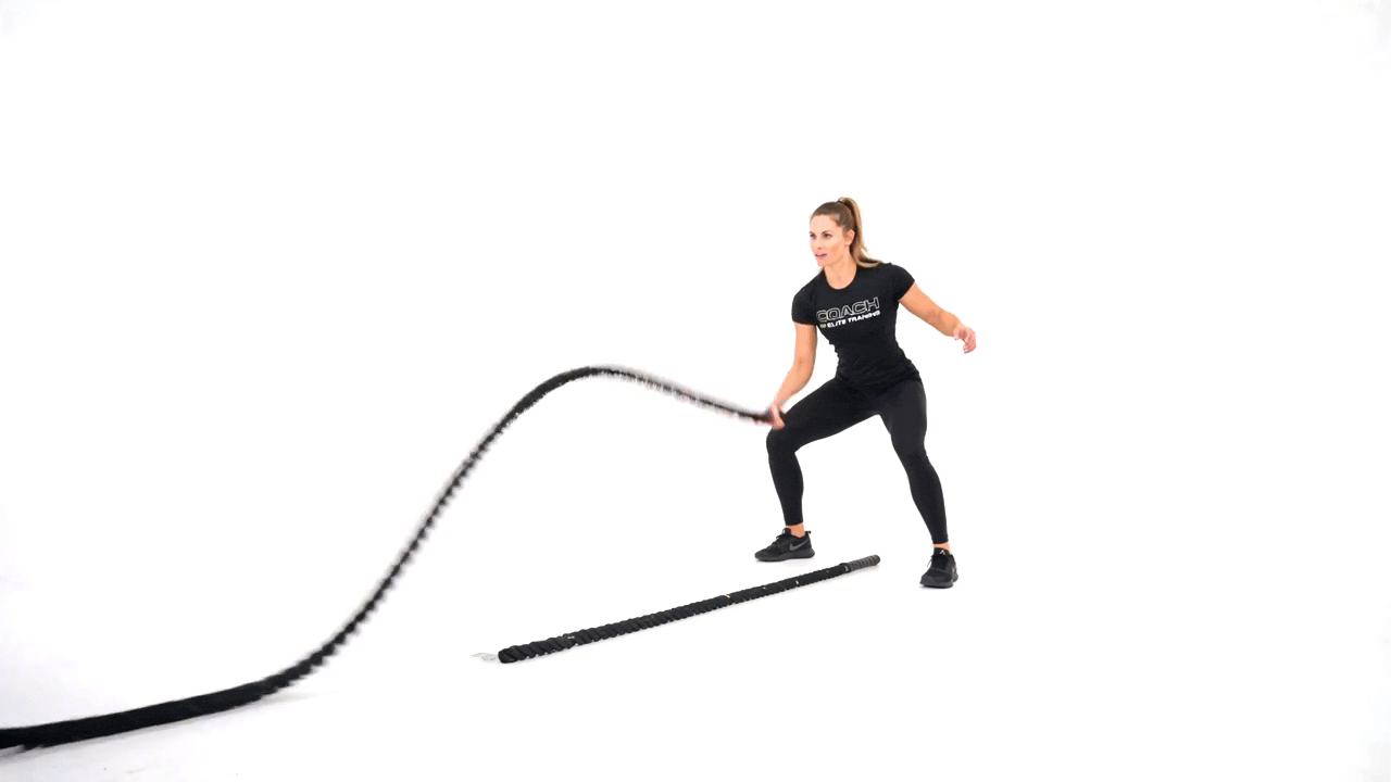 Battle Rope Single Arm Wave