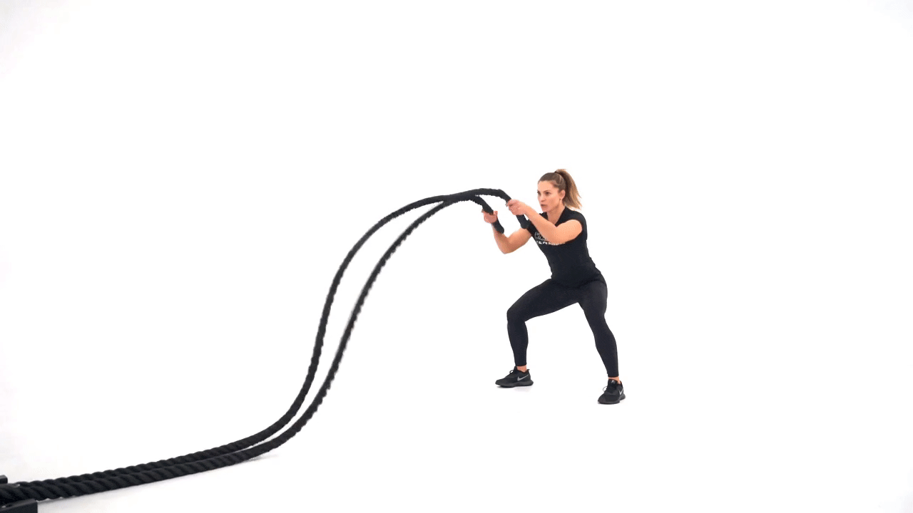 Battle Rope Slam Squat Jump 5:1