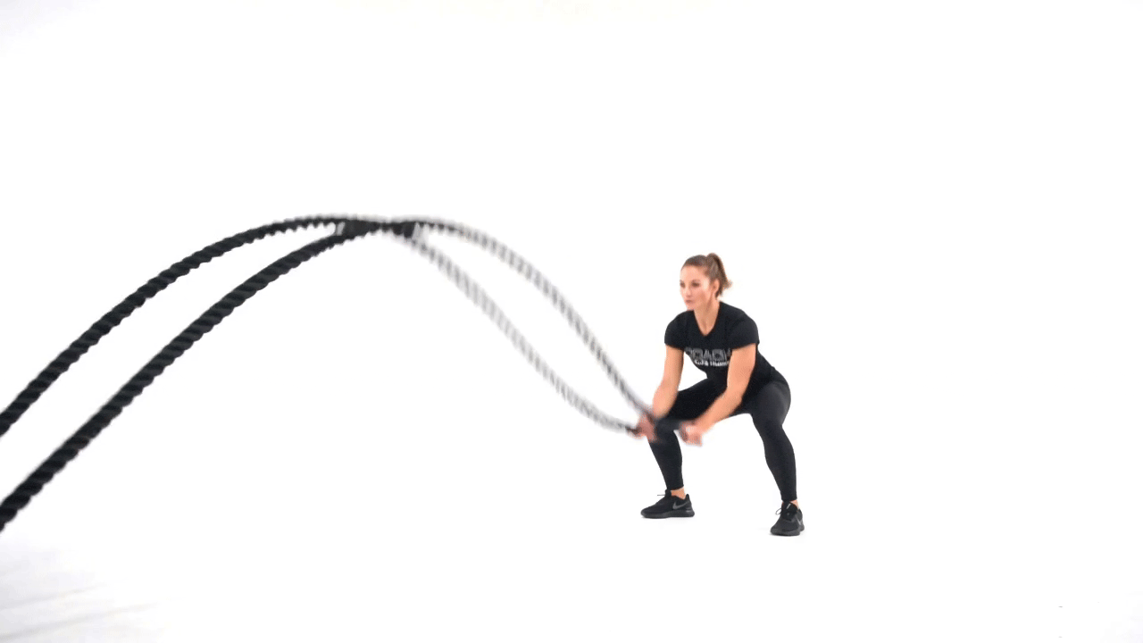 Battle Rope Squat Jump Slam