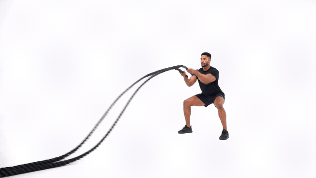 Battle Rope Squat Slam