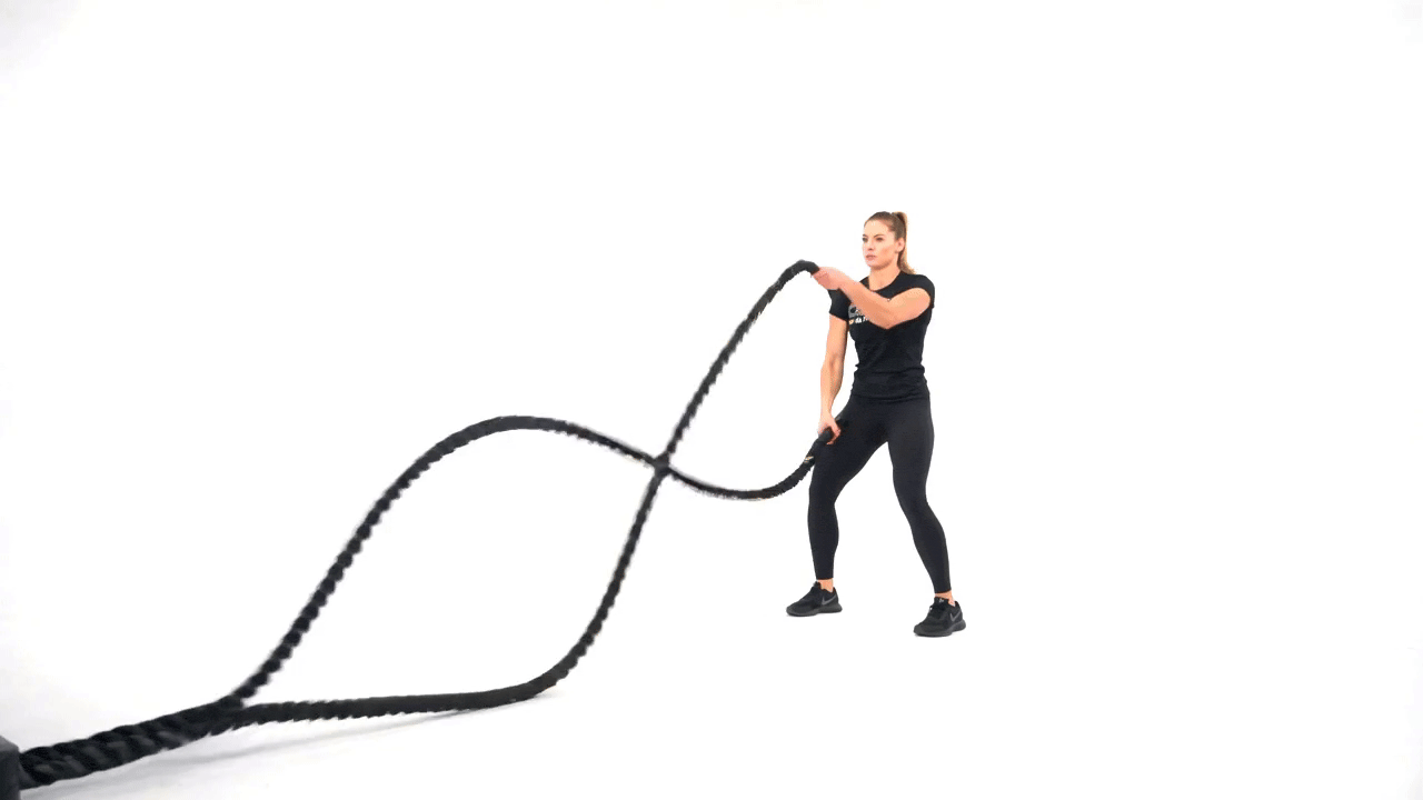 Battle Rope Squat Wave
