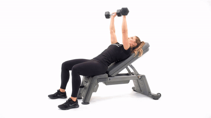 Bench Incline Alternating Chest Press
