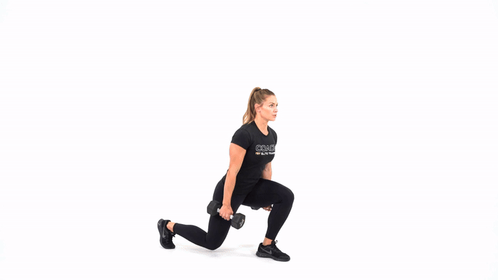 Bicep Curl Reverse Lunge