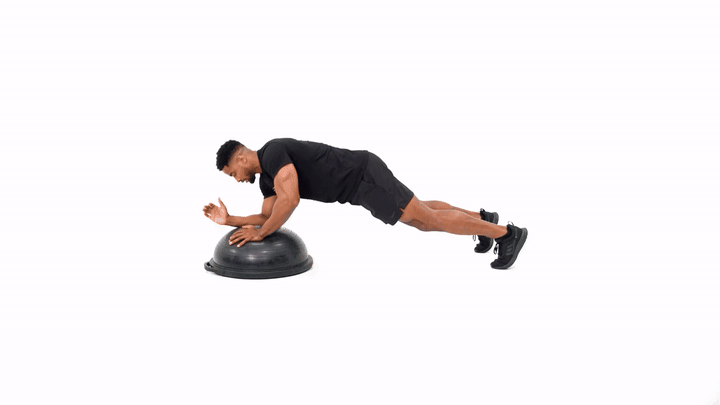 Bosu Forearm Plank