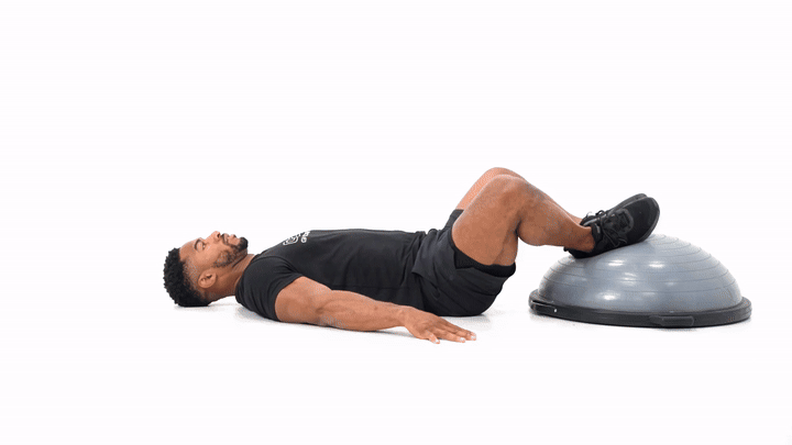 BOSU Frog Glute Bridge