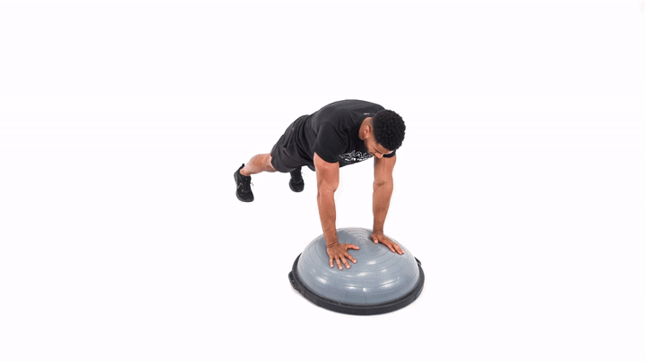 Bosu Hi to Low Plank