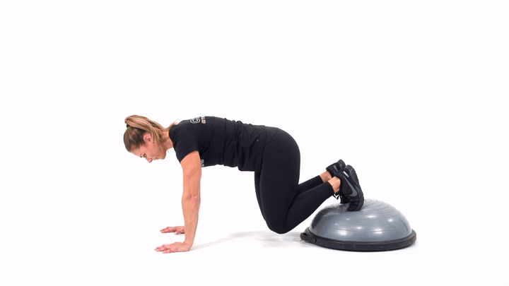Bosu Inverted Leg Extension