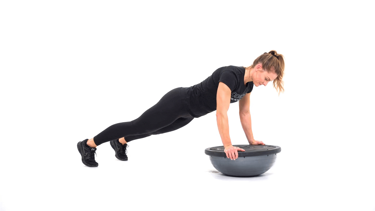 Bosu Rocking Plank