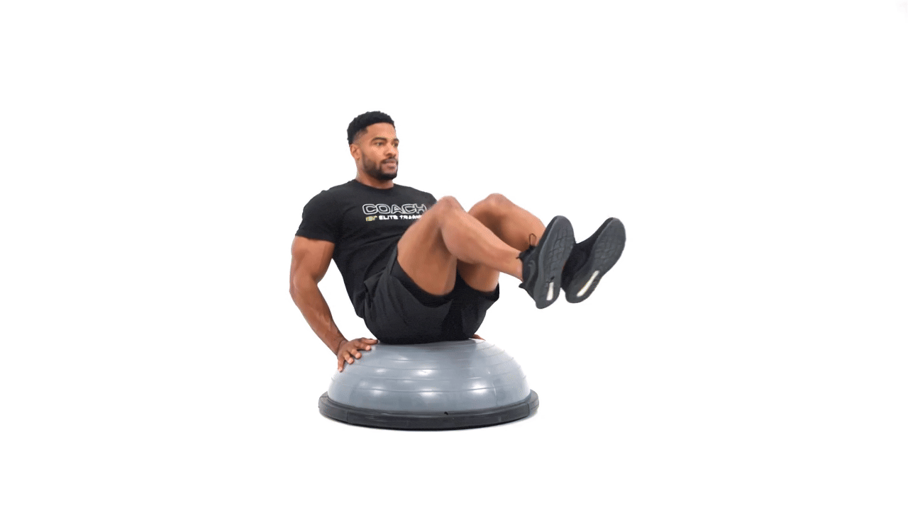 Bosu Seated Tucks