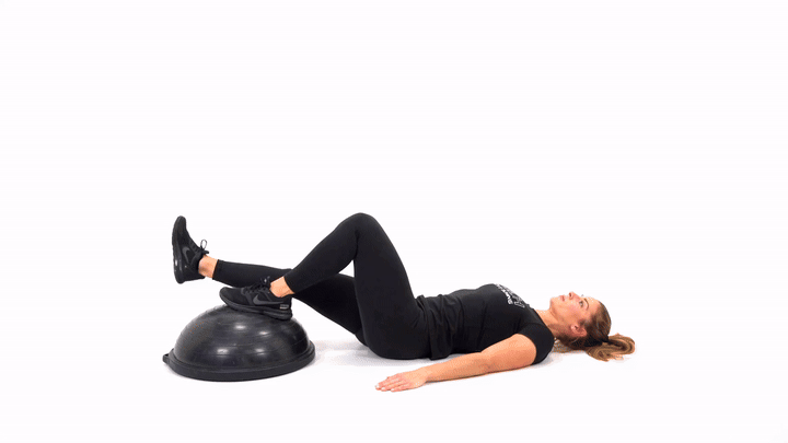 Bosu Single Leg Glute Bridge