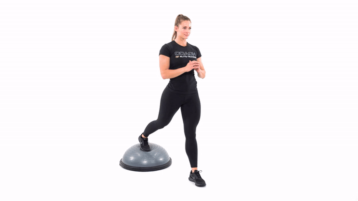 BOSU Split Lunge Hops