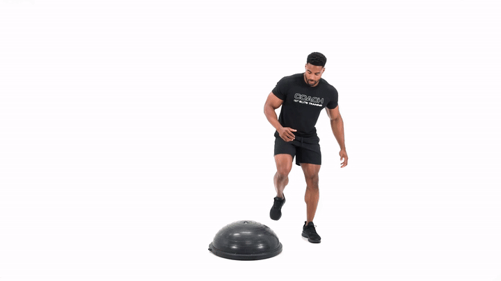Bosu Step Over