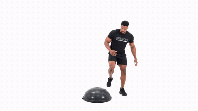 Bosu Step Over