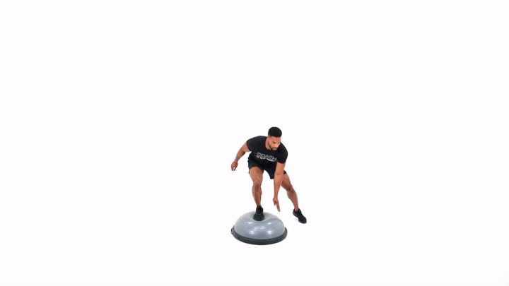 BOSU Tap Step Over