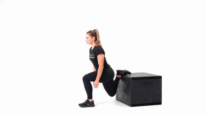 Box Bulgarian Split Squat