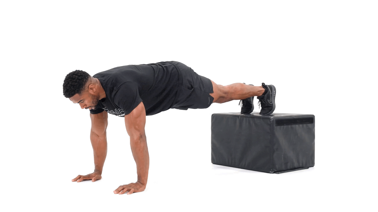 Box Decline Push Up