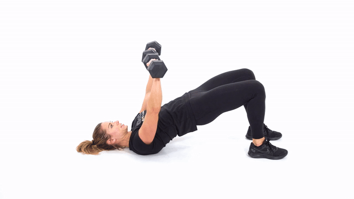 Dumbbell Decline Floor Press