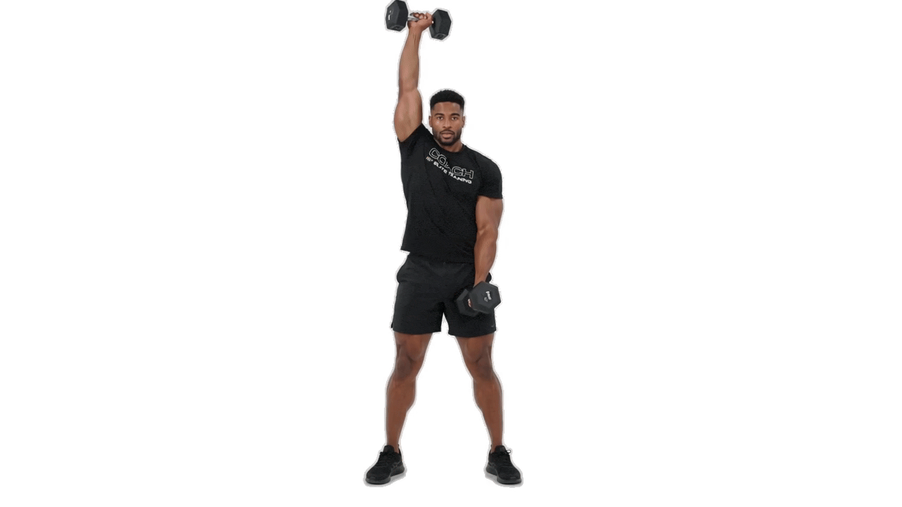 Dual Dumbbell Alternating Hang Snatch
