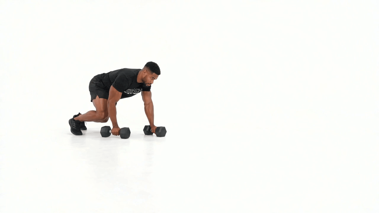 Dumbbell Bear Crawl