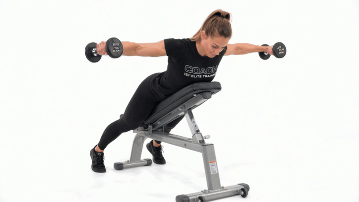 Dumbbell Bench Supported Y Raise
