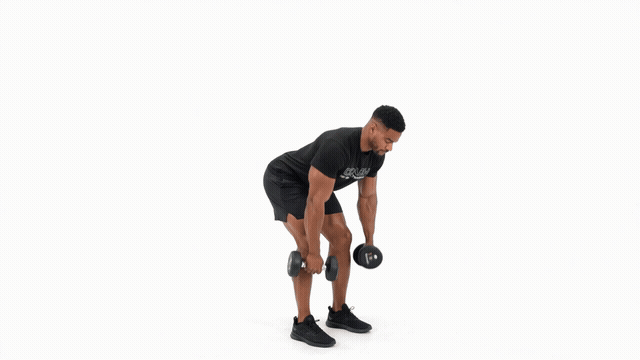 Dumbbell Bent Over Row to Curl