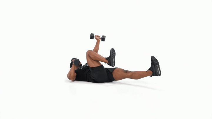 Dumbbell Bicycle Press