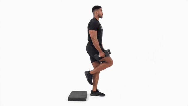 Dumbbell Counterbalance Skater Squat